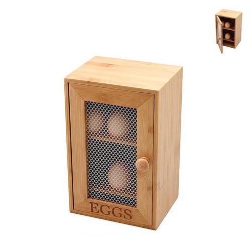Caixa para ovos bambu