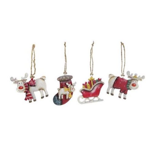 conjunto 4 pendentes natal