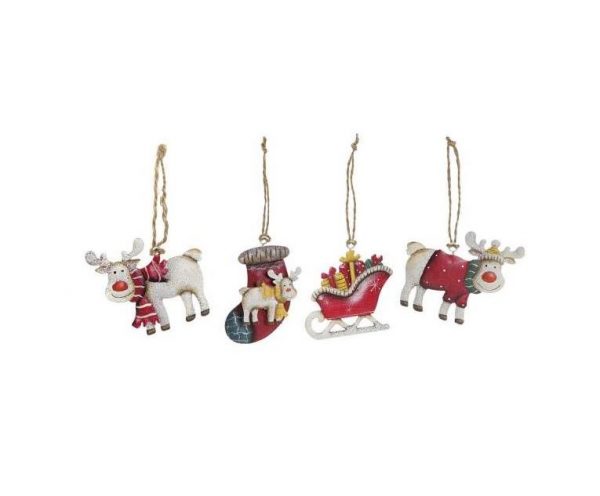 conjunto 4 pendentes natal
