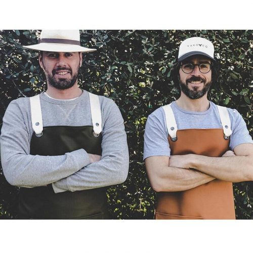 Avental Couro Vegano - Preto
