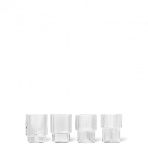 Ripple Glasses (Set of 4) - ferm living