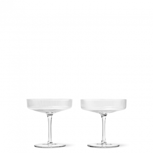 Ripple Champagne Saucers (set of 2) - ferm living
