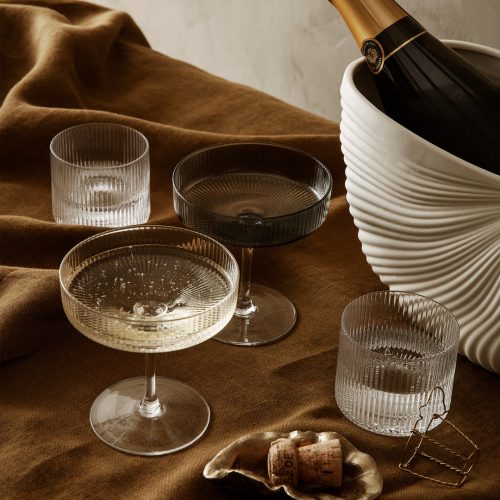 Ripple Champagne Saucers (set of 2) - ferm living - Image 3