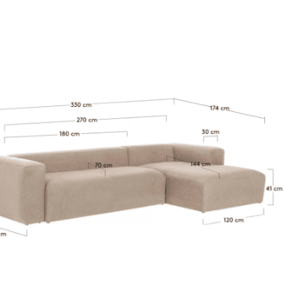 sofá bloky - 3 lugares com chaise - Image 7