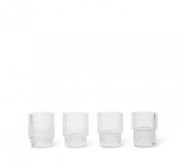 Ripple Small Glasses (Set of 4) - FERM LIVING
