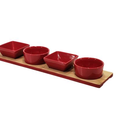 Tábua aperitivos vermelho