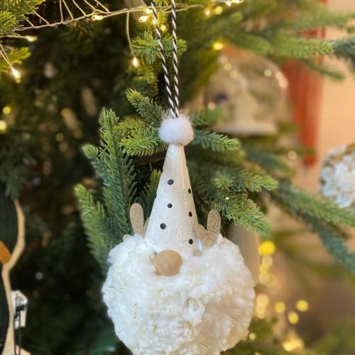 pendente santa snowy plant