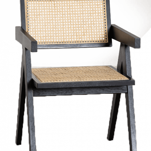 Cadeira rattan preto - Image 3
