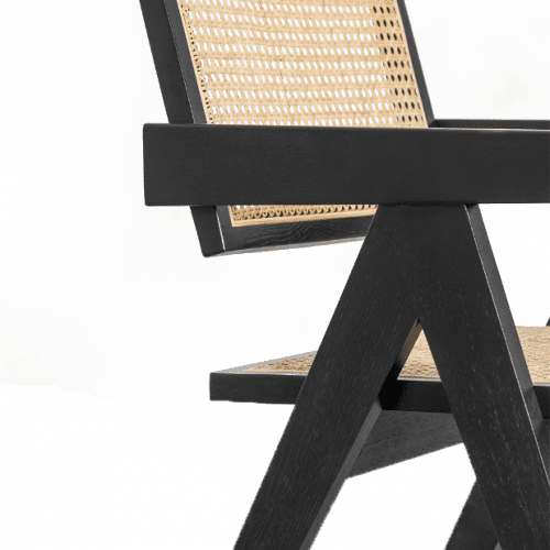 Cadeira rattan preto - Image 4