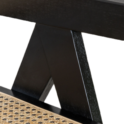 Cadeira rattan preto - Image 5