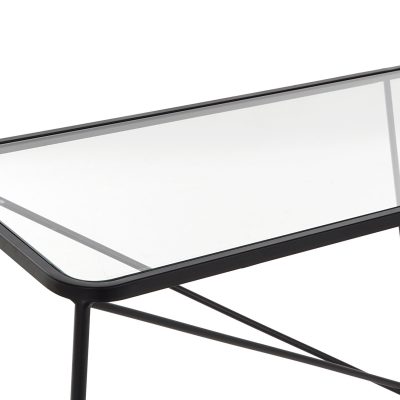 Consola metal vidro