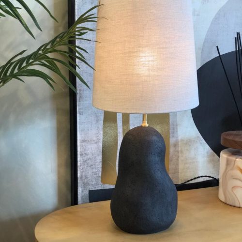 Hebe Lamp Base Medium - Dark Grey - ferm living