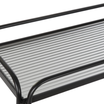 CONSOLA METAL VIDRO PRETO - Image 3