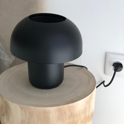 Candeeiro mushroom black