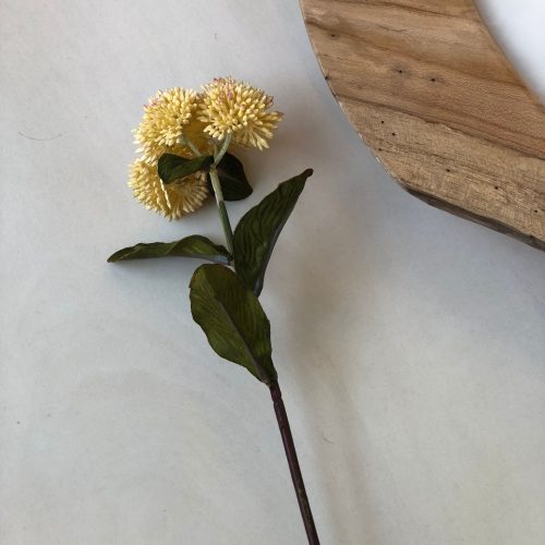 Sedum amarelo com folha artificial