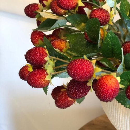 Molho morangos artificiais