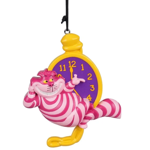 Gato de Cheshire relogio- alice país das maravilhas