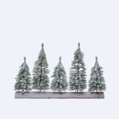 Conjunto 5 árvores neve