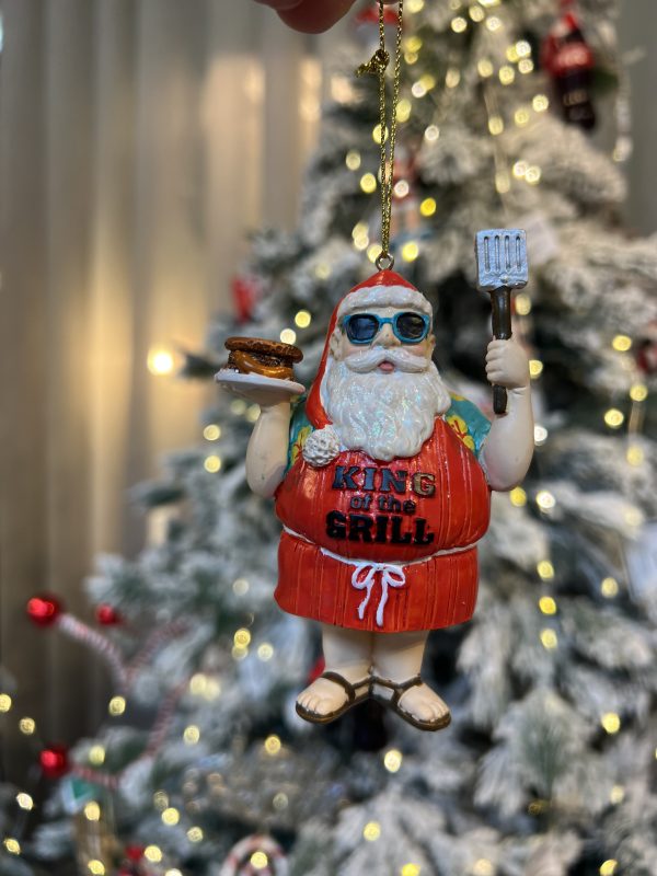Pai Natal "king of the grill"