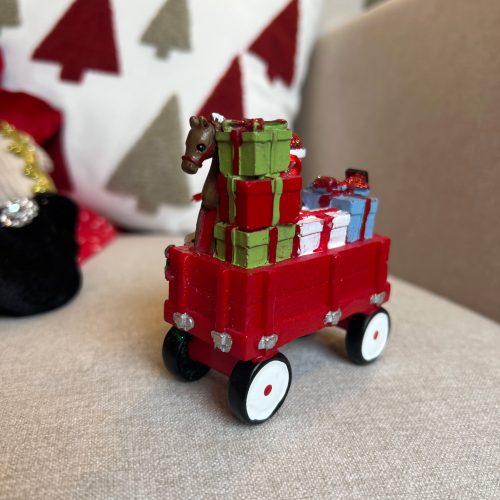 carrinho com brinquedos