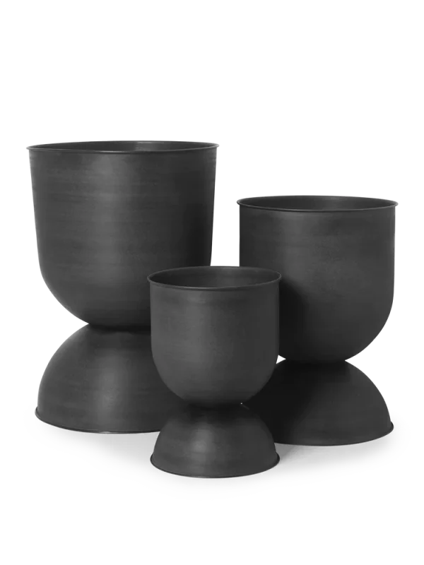VASO PRETO HOURGLASS XS