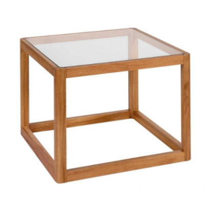 mesa apoio MADadeira e vidro pequena - Image 5
