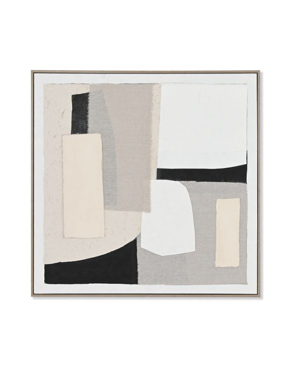 QUADRO abstrato cinzas II
