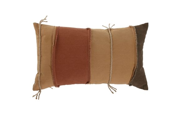 ALMOFADA PATCHWORK CASTANHO