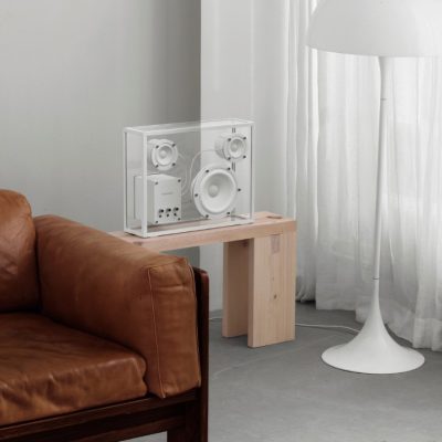 Coluna de som - Transparent Speaker White Grande - Image 5