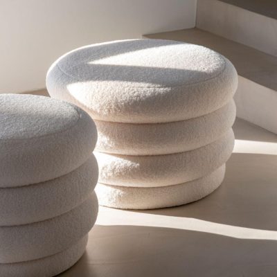 Puff Bouclé Branco - Image 5