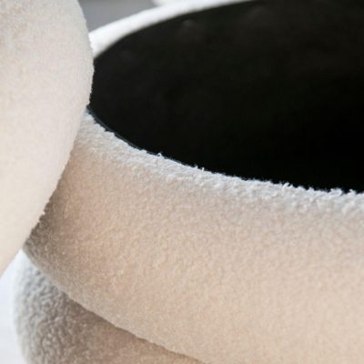 Puff Bouclé Branco - Image 7