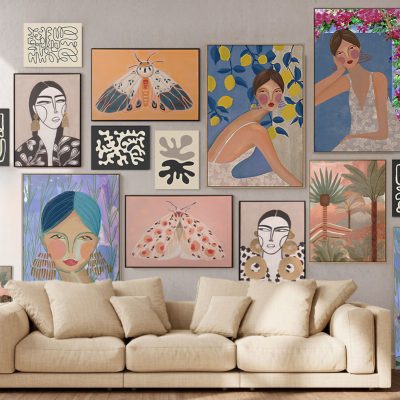QUADRO PINTURA DE MULHER