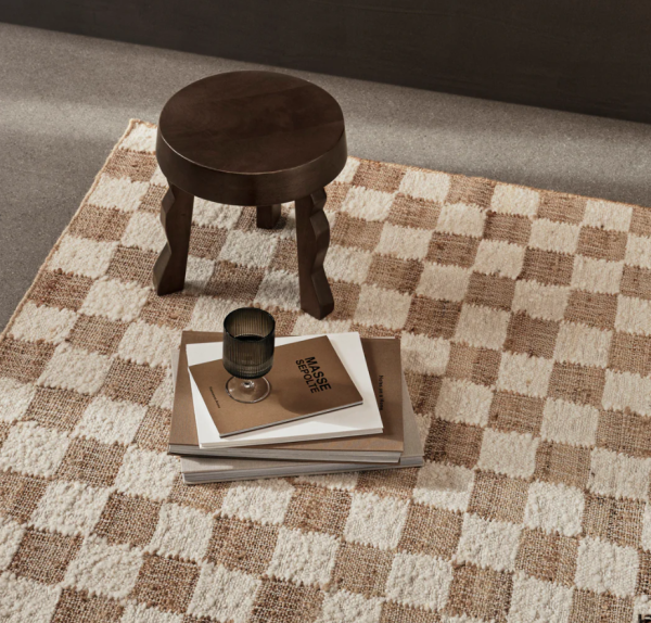 Carpete Check Wool Jute