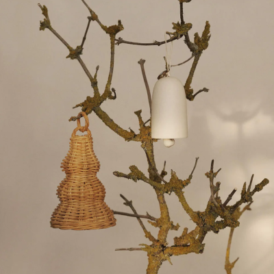 Set 2 Bell Ceramic Ornament - Image 3