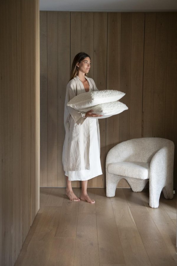 Almofada boucle branco