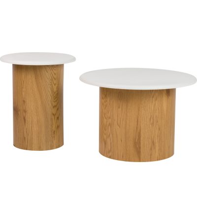 Mesa de apoio madeira e lacado II