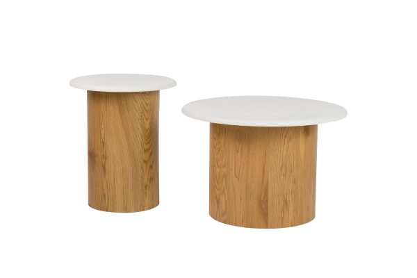 Mesa de apoio madeira e lacado II