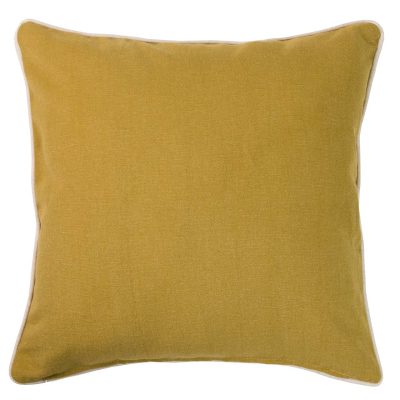 Almofada linho padrão amarelo