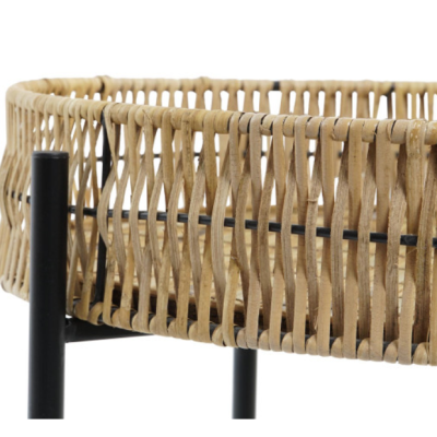 Mesa de apoio metal e bambu - Image 5