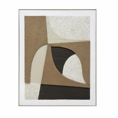 Quadro abstarto tecido/areia II