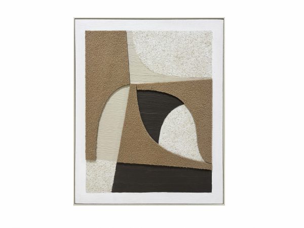Quadro abstarto tecido/areia II