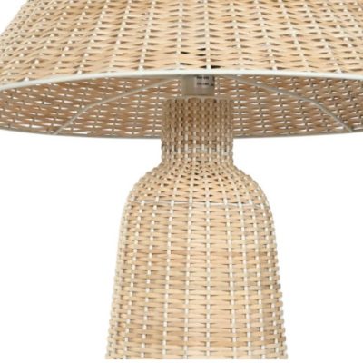 Candeeiro chapeu de Pé em Rattan