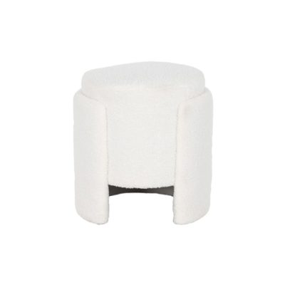Puff geométrico bouclé