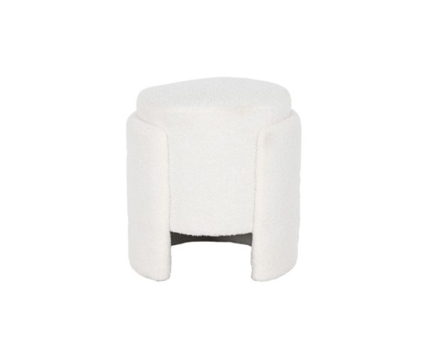 Puff geométrico bouclé