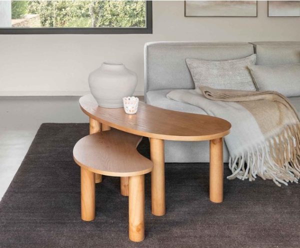 MESAS ASH WOOD SET 2