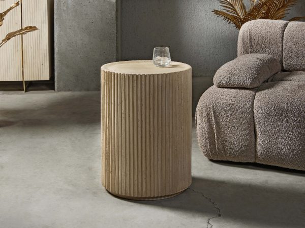 Mesa Auxiliar Cilíndrica Traverti