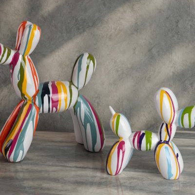 Escultura Balão Cão - Edição colorida