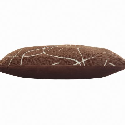 Almofada castanha lineas 45 - Image 3