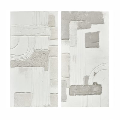 Quadro Texturas em Branco